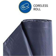 Genuine Joe Density Heavy-Duty Can Liner 39 X 56 60 Gal Capacity 1.55 Mil Black