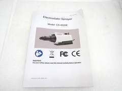 NBK CS-4020E Electrostatic Sprayer Disinfectant Aerosol Portable W/Case