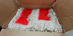 Qty/9 Triple S 37251 Special Endless 36″ Infinity Twist Dust Mop 3″ Natural