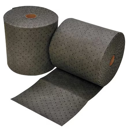 Spilfyter Gff-91Bx Sorbent Roll, 64 Gal, 16 In X 150 Ft, Universal, Gray, 2 Pk