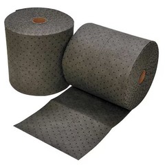 Spilfyter Gff-91Bx Sorbent Roll, 64 Gal, 16 In X 150 Ft, Universal, Gray, 2 Pk