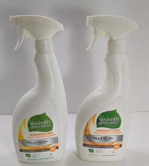 2 Seventh Generation Disinfecting Surface Cleaner 26 oz. Lemongrass Citrus