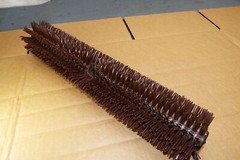 OUTDOOR SWEEPER SCRUB BRUSH BROOM POLYETHYLENE 18″ X 4″ ROUND RUGGED POOL RUGS