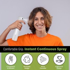 VIGOR PATH Continuous Spray Bottle for Hair 6.7oz (2 Pack) Clear, Clear – 5oz