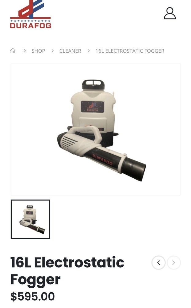 Sanitizer Electrostatic Mister Sprayer 🔰 Commercial Cleaning Backpack Fogger 💦