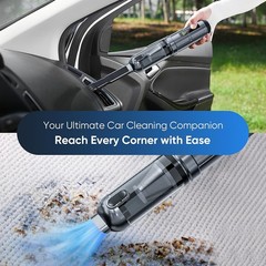 16000PA Car Vacuum Cleaner, Cordless Handheld 4-in-1 Vacuum and Air Pump Grey