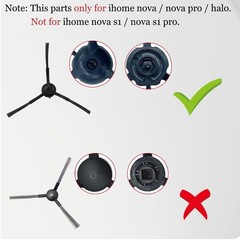 11Pcs iHRV6-BLK Replacement Parts for iHome AutoVac Nova Self Empty WHITE