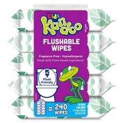 Kids Sensitive Flushable Cleansing Wet Wipes Potty Training Aid 240 Wipes