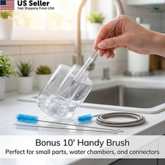 67″ Flexible Drain Brush Set, Double Ended Long Hose Pipe 67 inches, [‘Blue’]