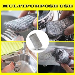 Steel Wool Grade 0000 – 24 pcs Finest Grade for Furniture Cleaning, Mice Control