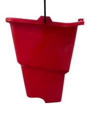 WaveBrake Mop Bucket 4.5 Gal Square Durable Dirty Water Web Molded Plastic Red