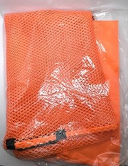 5 Large Capacity Commercial Heavy Duty Mesh Laundry Bags 40 x 30″ Bright Orange