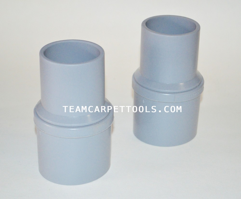 Carpet Cleaning Vacuum Hose Vinyl SWIVEL Cuffs 2″ Threaded x 2″ Slip-On (2 Pcs.)