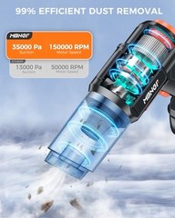 Car Vacuum Portable Cordless 35000PA High Power Suction & Blower Wireless Han…