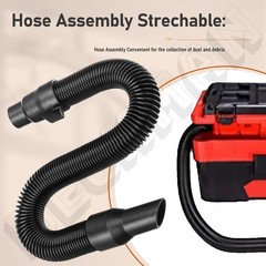 14-37-0105 Vacuum Hose Replacement for 18V Packout 25.2 inches, Black