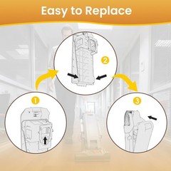 20 Pack AH10243 Vacuum bags Compatible with Hoover Commercial Hushtone Yellow