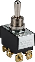 Toggle switch Momentary DPDT 6 screws termianls 20A 125A (ON)-OFF-(ON) 1/2HP