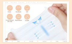 300 Pcs Cotton Gloves Bulk Lar Size for Men Women Inspect