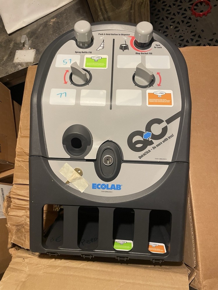 ECOLAB ULTRA CONCENTRATE DISPENSING SYSTEM QC CENTRAL SUPPLY 92022028 Quickclick