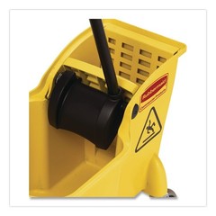 Rubbermaid Commercial 738000YEL 31 qt. Reverse Mop Bucket/Wringer – Yellow New