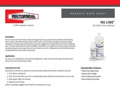Nu-Line Drain Cleaner, 8 Ounce – Sold Each 8 ounces