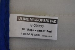 Uline S-20083 Heavy Duty Microfiber Wet Mop Pad 18″ Replacement 3 Pack