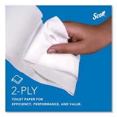 Scott 67805 2-Ply 3.55″ x 1000′ Septic Safe Bathroom Tissue – WHT (12/CT) New