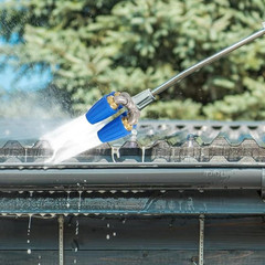 4-in-1 Turbo Nozzle Pressure Washer Tip with Gloves, 2.5 Quadruple, Blue