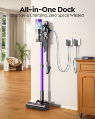 Powerffy Cordless Vacuum Cleaner 70Min/650W/55Kpa Self-Standing Vacuum Cleaners