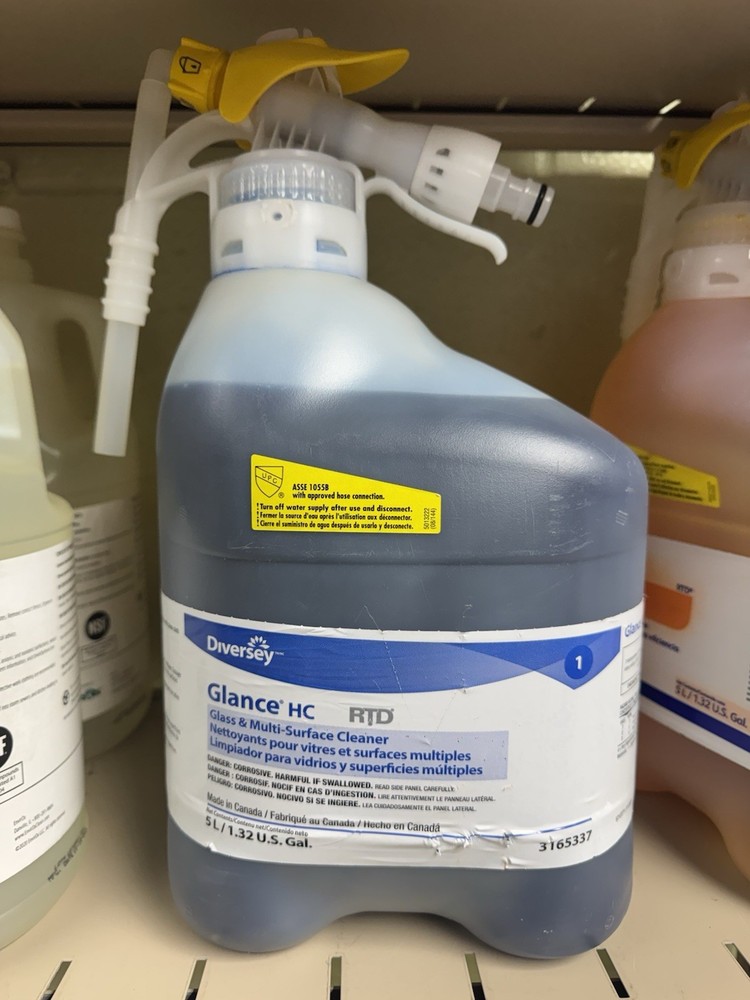 New Diversey Glance HC Glass & Multi-Surface Cleaner 5L Bottle