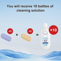 10 Bottles Compatible with Tineco Cleaning Solution Pet 1 Count (Pack of 10)
