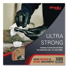 WypAll 41048 8.34″ x 16.8″ POP-UP BX HYDROKNIT X80 Cloth – Wht (5-BX/CT) New