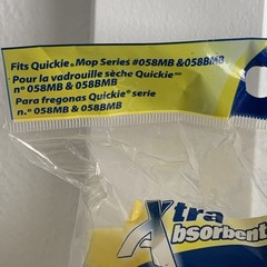 Quickie 582MB 9″ x 4″ Mop Head Yellow Type M 071798805825 Cellulene (1 Refill)