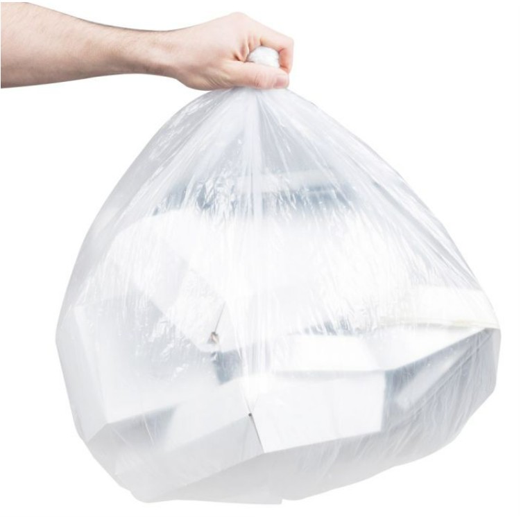 40-45 Gallon, 40×46, 1.1 Mil, Linear Low Density Can Liner, Clear, Coreless Roll