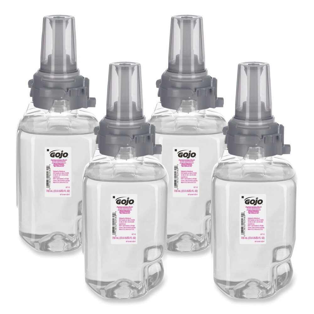 GOJO 871204 700 mL Foam Hand Wash Refill for ADX-7 Dispensers – Plum (4/CT) New
