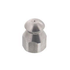 Erie Tools Button Nose 1/4″ Sewer Jetter Drain Cleaning Nozzle 6.0 Orifice Size