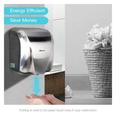 Automatic Commercial Hand Dryers for Bathrooms Commercial 1800W Heavy Duty St…