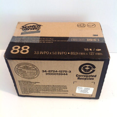 Box of 10 3M Scotch-Brite 88 Extra Heavy-Duty Pot ‘n Pan Scour Pad 5 x 3.5″ NEW