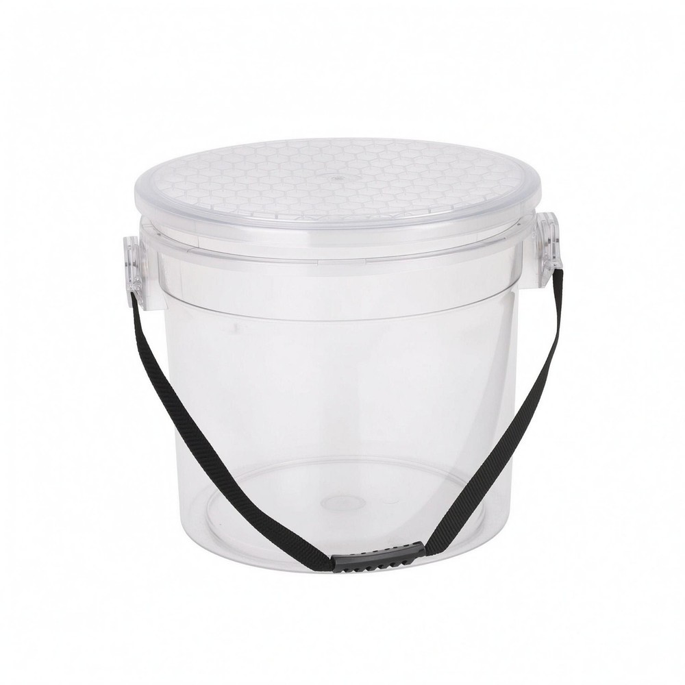 Car Wash Pail Transparent Cleaning Supplies Round Shape