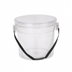 Car Wash Pail Transparent Cleaning Supplies Round Shape