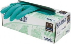 100 Pack Ansell 25-101L Disposable Gloves, Neoprene