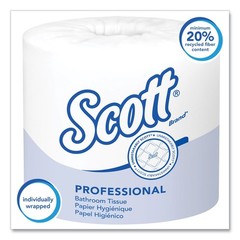 Scott 05102CT Septic-Safe Standard Roll Bathroom Tissue – WT (80 RL/CT) New