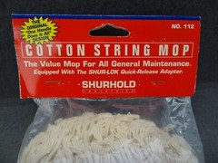 NEW Shurhold Cotton String Mop Refill Head No. 112 Shur-Lok Quick-Release Shaft