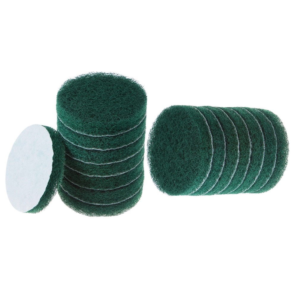 15 Pack Drill Power Brush 4″ Tile Scrubber Scouring Pad, 180-240 Grit