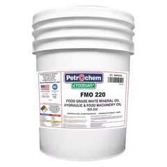 Petrochem Foodsafe Fmo 220-005 Mineral Gear Oil, Food Grade, 5 Gal.