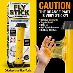 Sticky Fly Stick (2 Pack), for Mosquitoes, Trap YELLOW