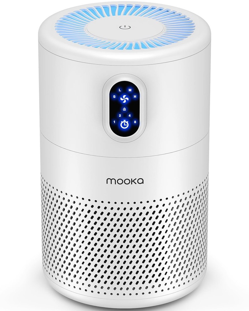 MOOKA Air Purifiers for Home Large Room up to 1076ft², H13 True HEPA Air Fi