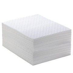 CenpRoz Spill Absorbent Pads 15″ x 20″ Heavyweight Oil Absorbing Mats,White A…