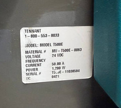 Tennant T500e 32″ Dual Disk Walk-Behind Floor Scrubber Cleaner | 745 Hrs