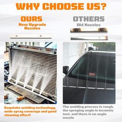 Radiator Cleaning Wand Kit–Radiator Cleaner Tool with 5 Spray Nozzles 4500 PSI